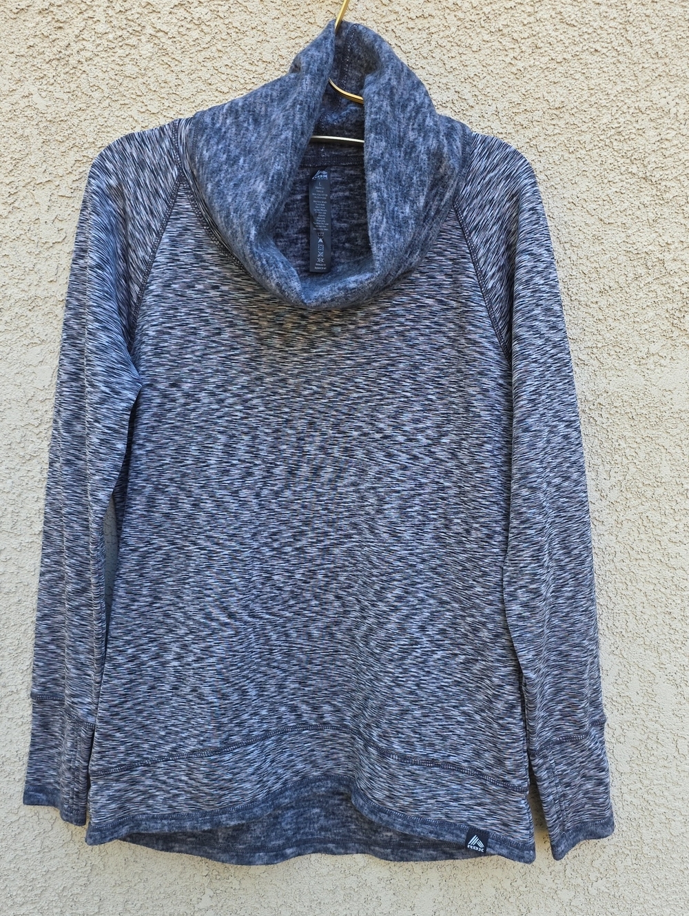 RBX Marled Gray Cowl Neck Sweater Large Extra Soft Fabric
